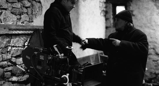 Fred Kelemen i Béla Tarr na snimanju filma Torinski konj © Tamás Jánossa